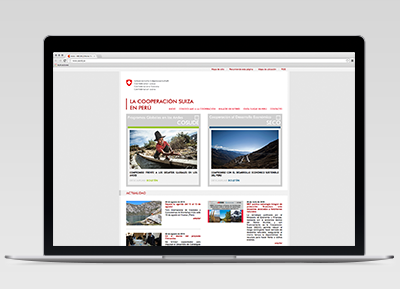 boomerang estudio | diseño y desarrollo web | La Cooperación Suiza en el Perú